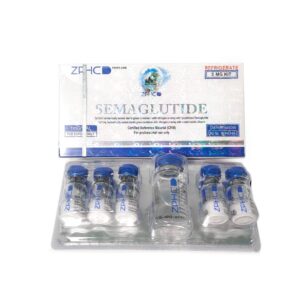 Kit Semaglutida ZPHC 5 mg – caixa frontal (5 frascos × 1 mg de peptídeo GLP-1)