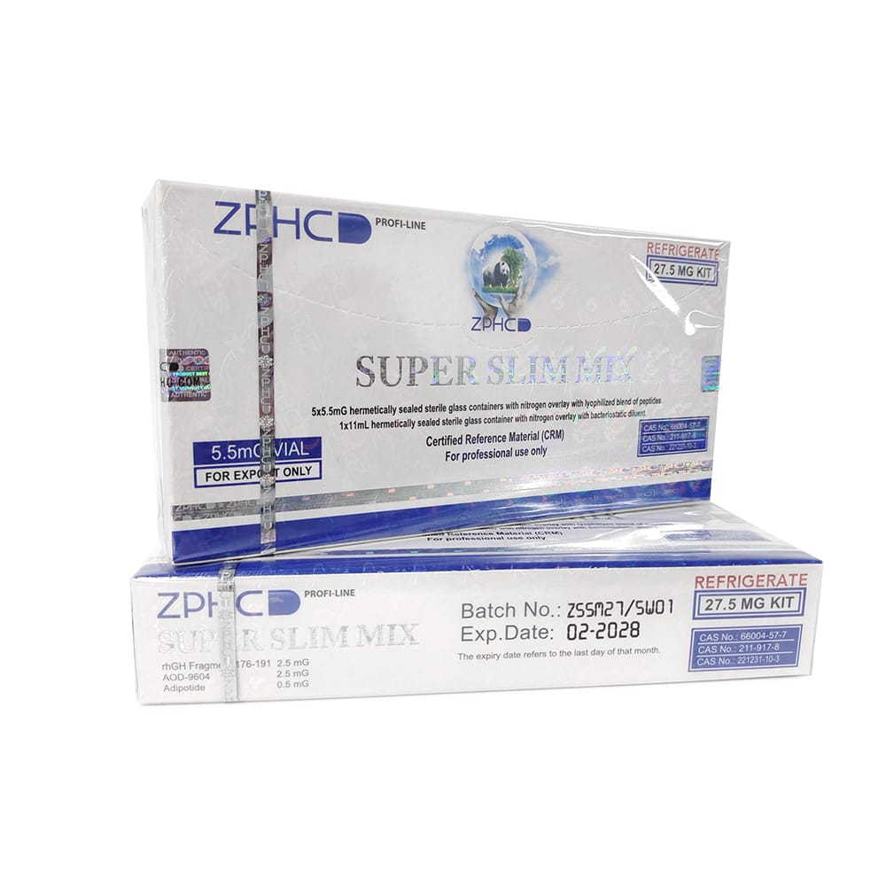 Super Slim Mix ZPHC 27.5 mg — box with 5 × 5.5 mg lyophilised vials